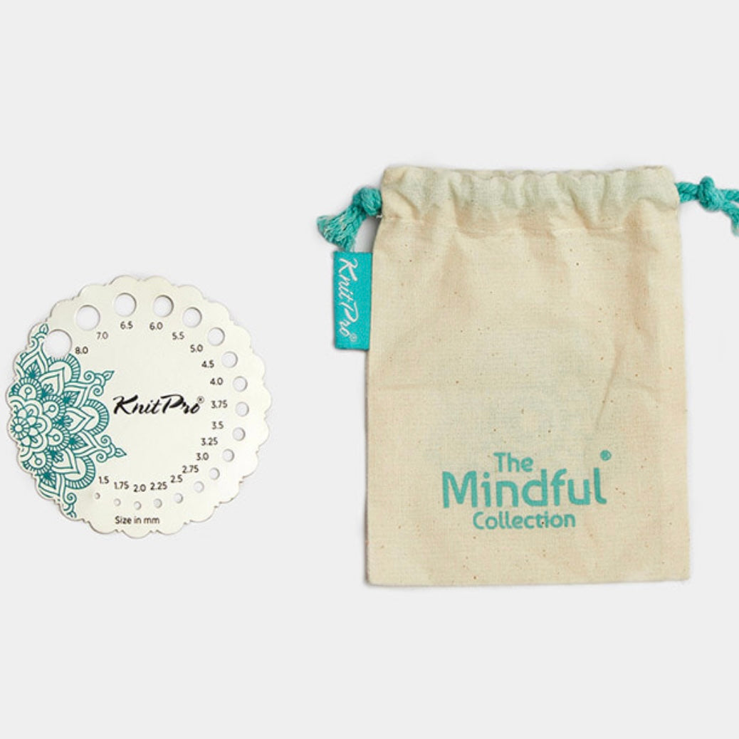 Sterling Silver Plated Metal Needle Gauge