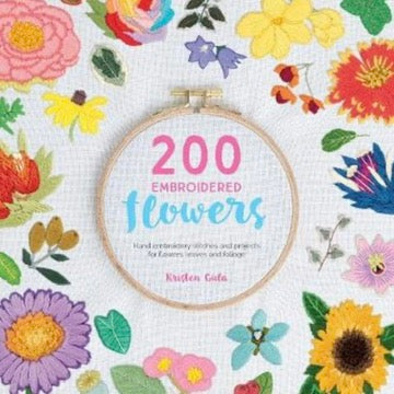 200 Embroidered Flowers