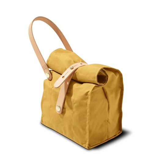 Hide and Hammer #08 Small Roll Top Bags - Mustard